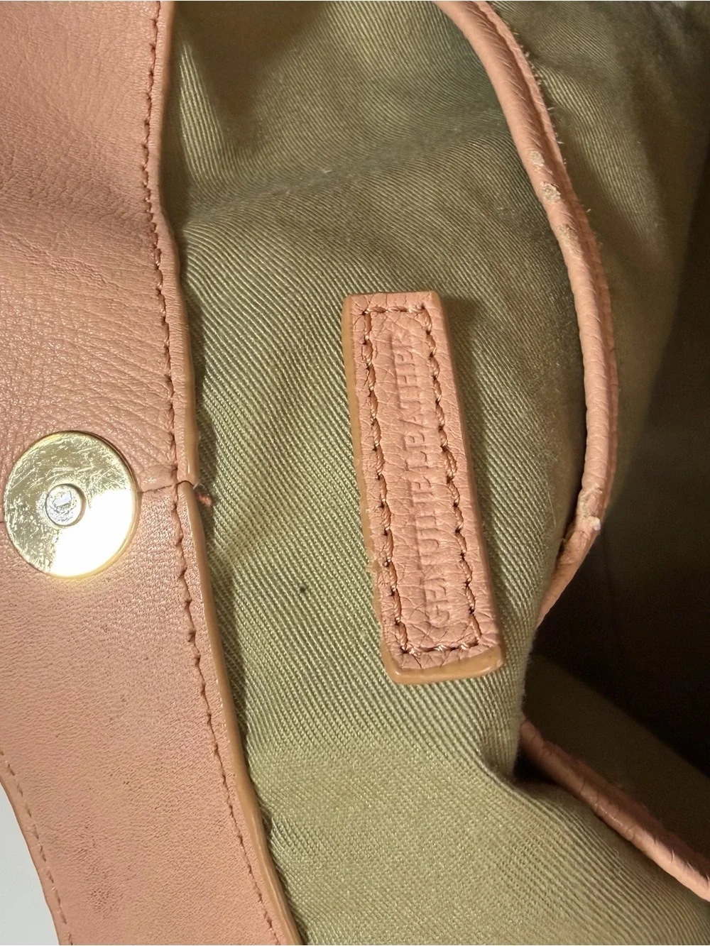 GILI (Got It, Live It) Roma Leather Tote/Shoulder Bag in a soft pink/blush shade